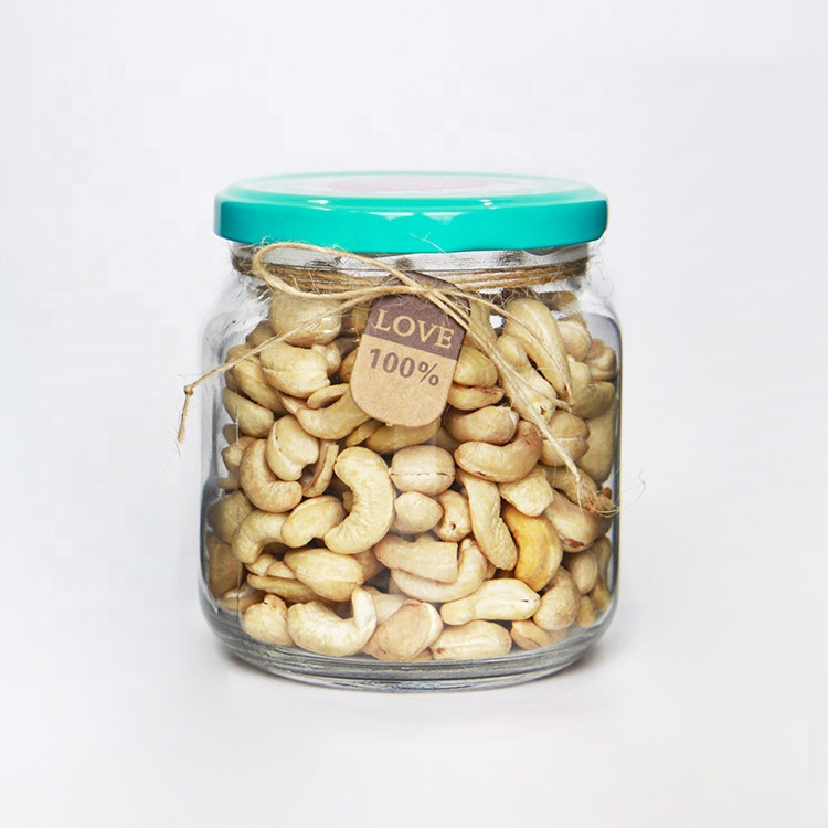 Wide Mouth 16oz 500ml Preserves Glass Jar For Jam Honey Coconut Oil