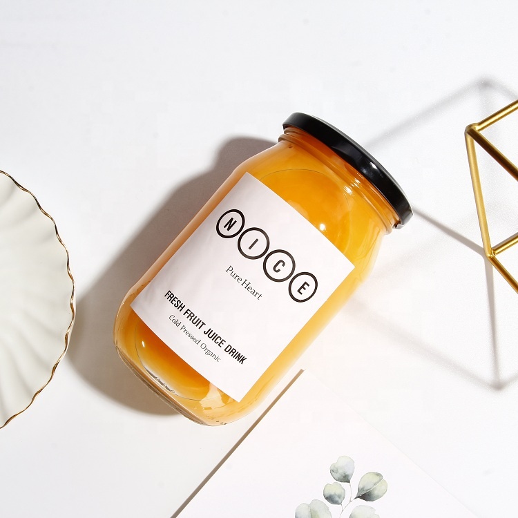 Wide Mouth 16oz Glass Mason Canning Jar With Twist Off Lid For Tomato Sauce Jan Package