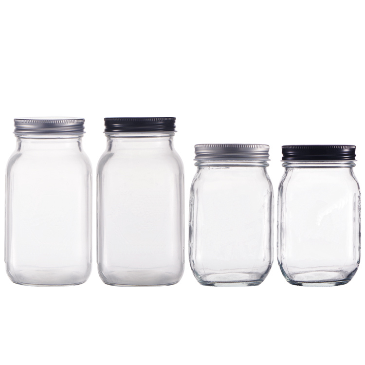 Wide Mouth 16oz Mason Jar Reusable Boba Tea Cup with lid and Straw