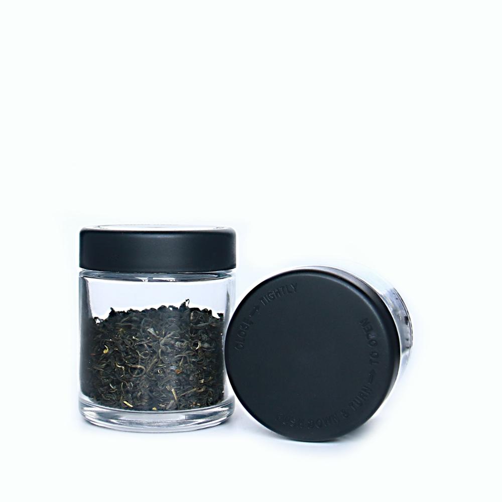 Wide Mouth 212ml Empty Glass Storage Jar for Tea Leaves With Lids Wholesale