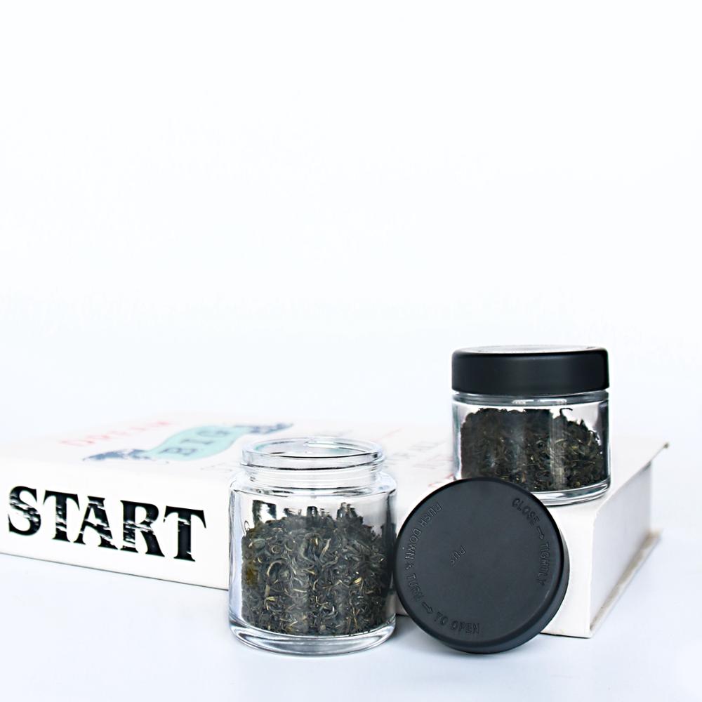 Wide Mouth 212ml Empty Glass Storage Jar for Tea Leaves With Lids Wholesale