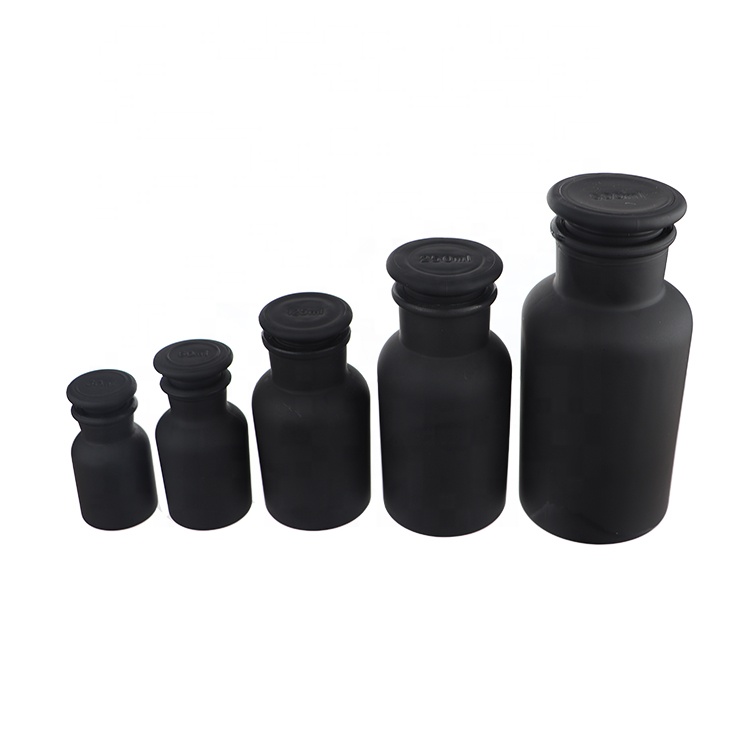 Wide Mouth 30ml 60ml 125ml 250ml 500ml Chemical Laboratory Pharmacy Reagent Glass bottle