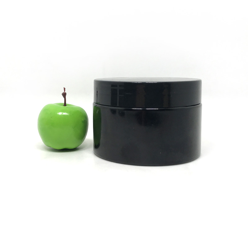 Wide Mouth 8 oz 500ml Clear Food Plastic PET Jar With Aluminum Lid