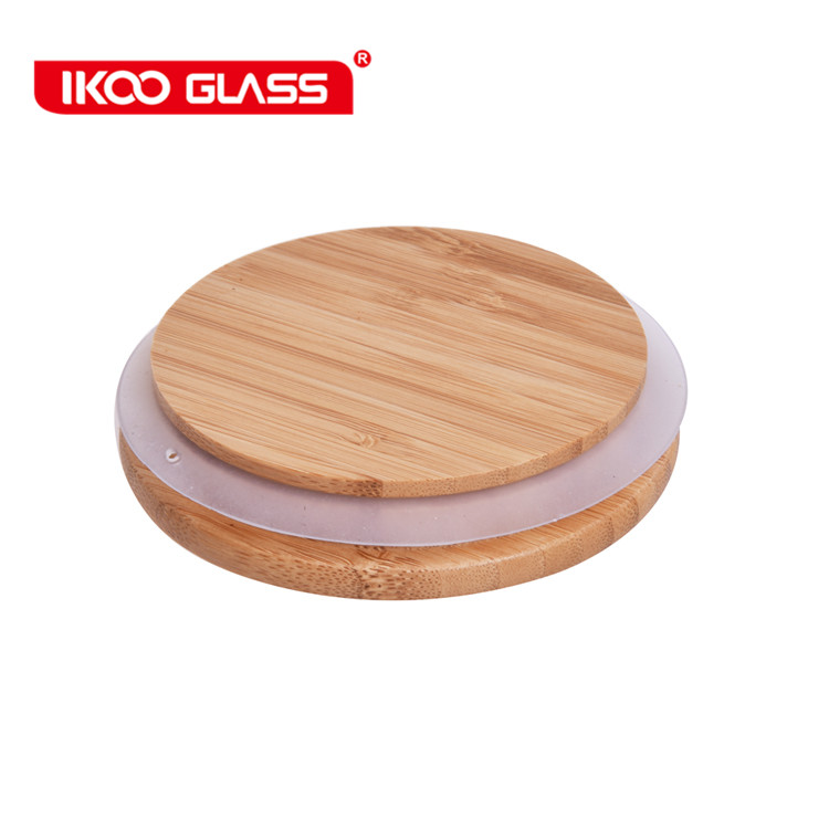 Wide Mouth Airtight Bamboo lid Glass Jar For Bulk Food Storage