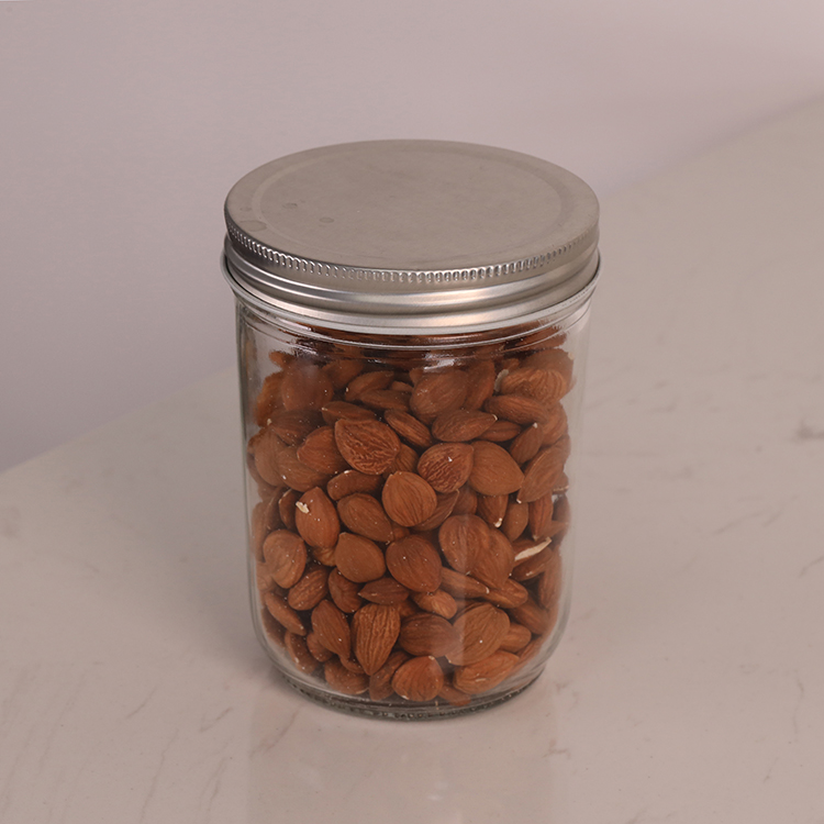 Wide Mouth Eco Mason Jar with 86MM Lid Taper Glass Food Mason Jar
