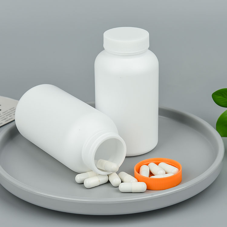 Wide Mouth Empty White 200ml 250ml 300ml 500ml Pharmaceutical Pill/Medicine Bottle/Container Plastic Bottle With Screw Cap