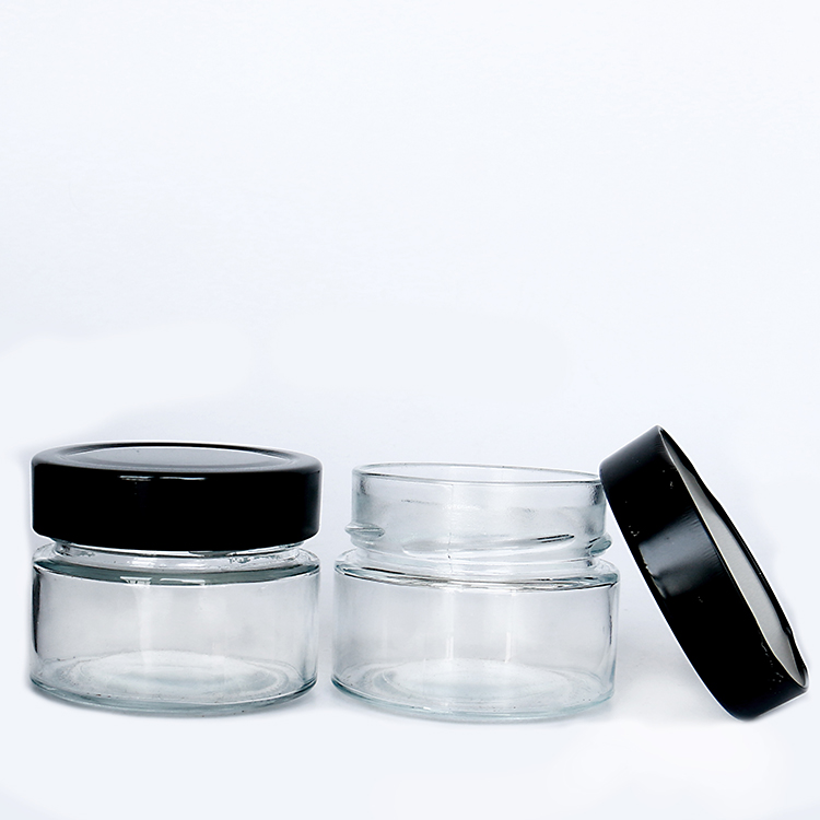 Wide Mouth Glass Jam Jar Clear Glass Jar for Fruit Jam