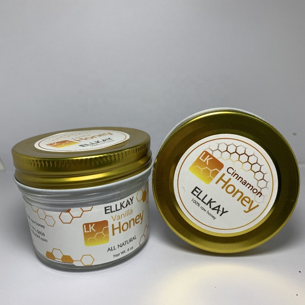 Wide Mouth Glass Mason Jar 100ml 250ml Glass Jelly Jam Jar With Metal Cap And Customized Label