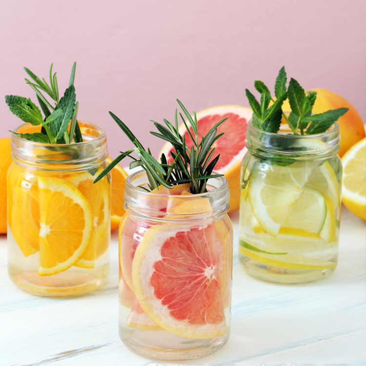 Wide Mouth Glass Mason Jar Clear Round Glass Jam Jar With Metal Lid