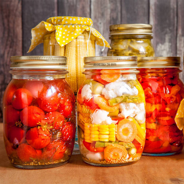 Wide Mouth Glass Mason Jar Clear Round Glass Jam Jar With Metal Lid
