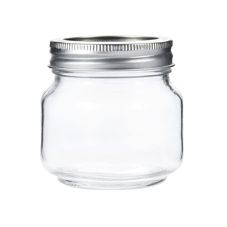Wide Mouth Glass Mason Jars With Lids 8 oz Canning Jars For Pickles Kitchen Spice Jars For Honey Caviar Herb Jelly Jams