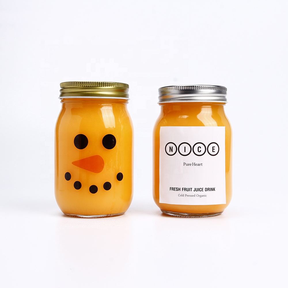 Wide Mouth Mason Jars With Round Lids for Food Packing Stackable Cookie Food Wholesale