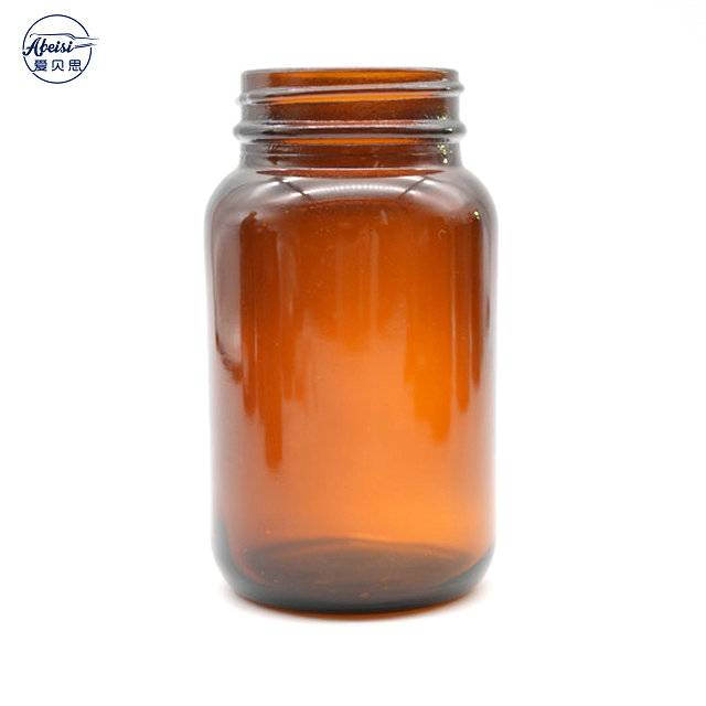 Wide Mouth Pharmaceutical Medical Tablet Glass Bottle