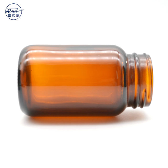 Wide Mouth Pharmaceutical Medical Tablet Glass Bottle