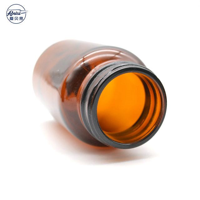 Wide Mouth Pharmaceutical Medical Tablet Glass Bottle