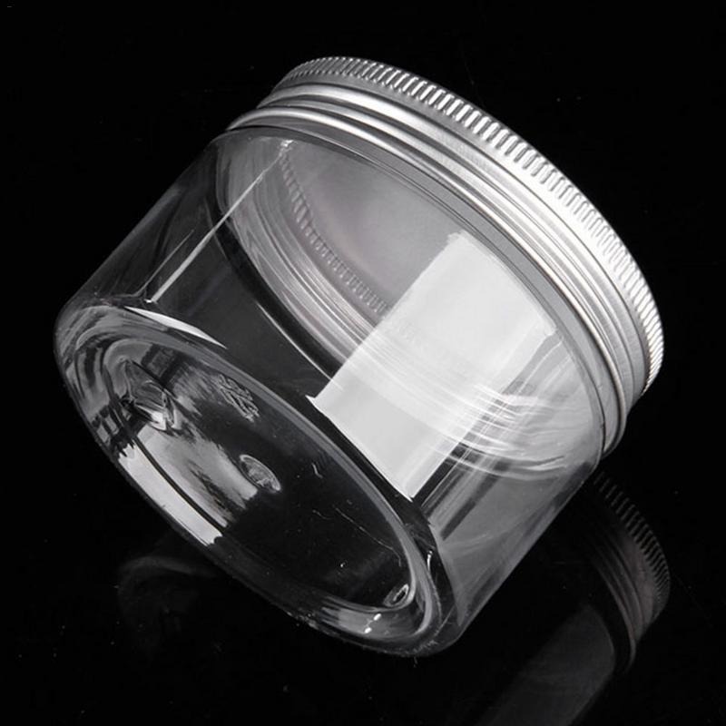 Wide Mouth Plastic 3oz Jars Transparent Storage Bottle Round Liquid Jar Pot Cosmetique