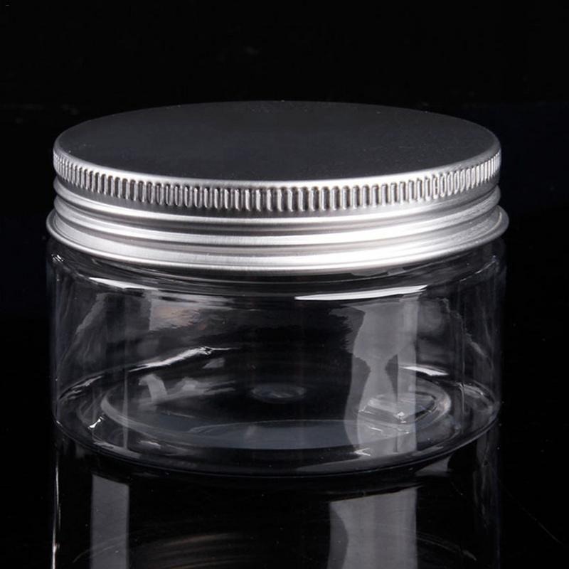 Wide Mouth Plastic 3oz Jars Transparent Storage Bottle Round Liquid Jar Pot Cosmetique