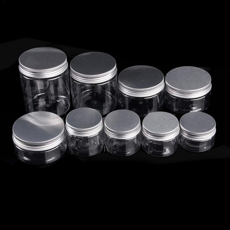 Wide Mouth Plastic 3oz Jars Transparent Storage Bottle Round Liquid Jar Pot Cosmetique