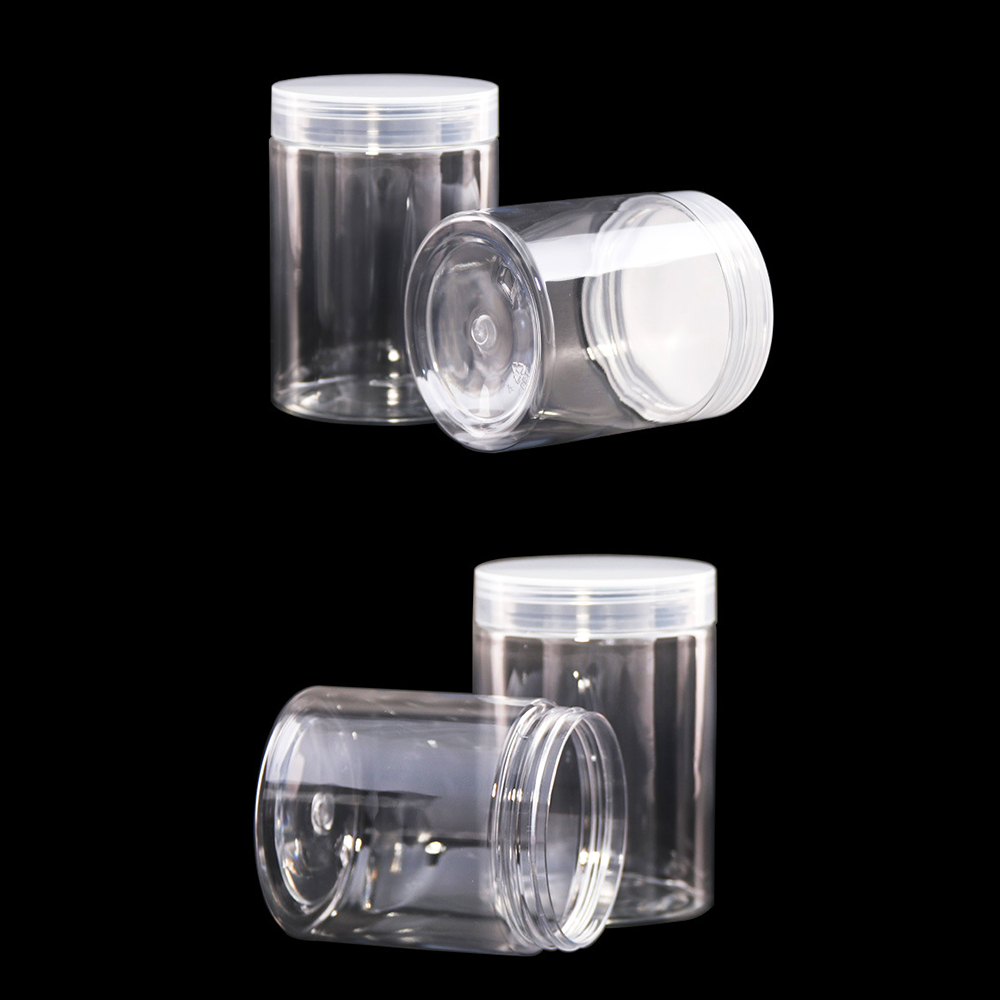 Wide Mouth Skincare Cosmetic Containers Clear Screw Cap Top 50ml 80ml 100ml 120ml 150ml 180ml 200ml 250ml 300ml 400ml 500ml