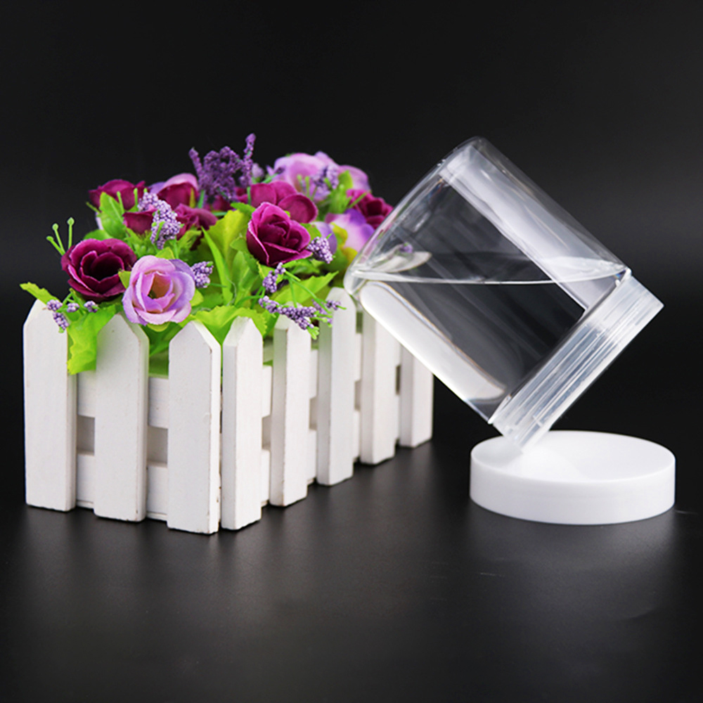 Wide Mouth Skincare Cosmetic Containers Clear Screw Cap Top 50ml 80ml 100ml 120ml 150ml 180ml 200ml 250ml 300ml 400ml 500ml