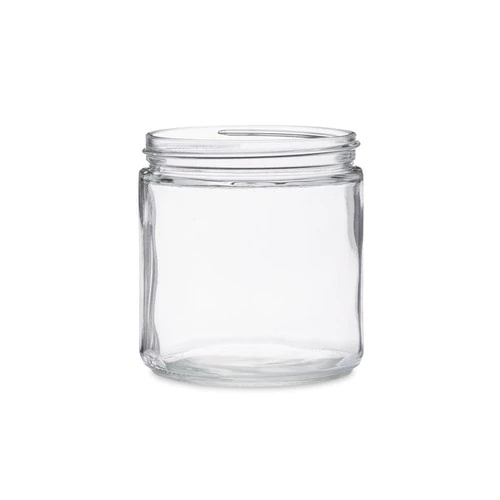 Wide Mouth Straight Sided Canning Jars with White Metal Lids