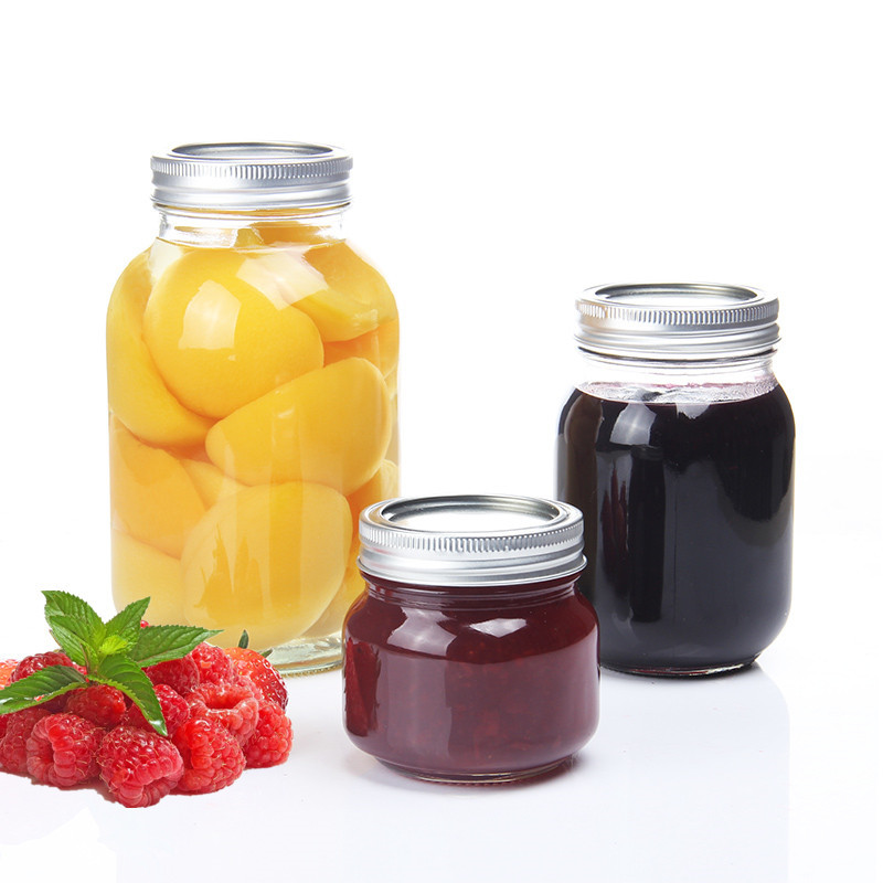 Wide/Regular Mouth 32-Ounces Quart Mason Jars with Lids and Bands