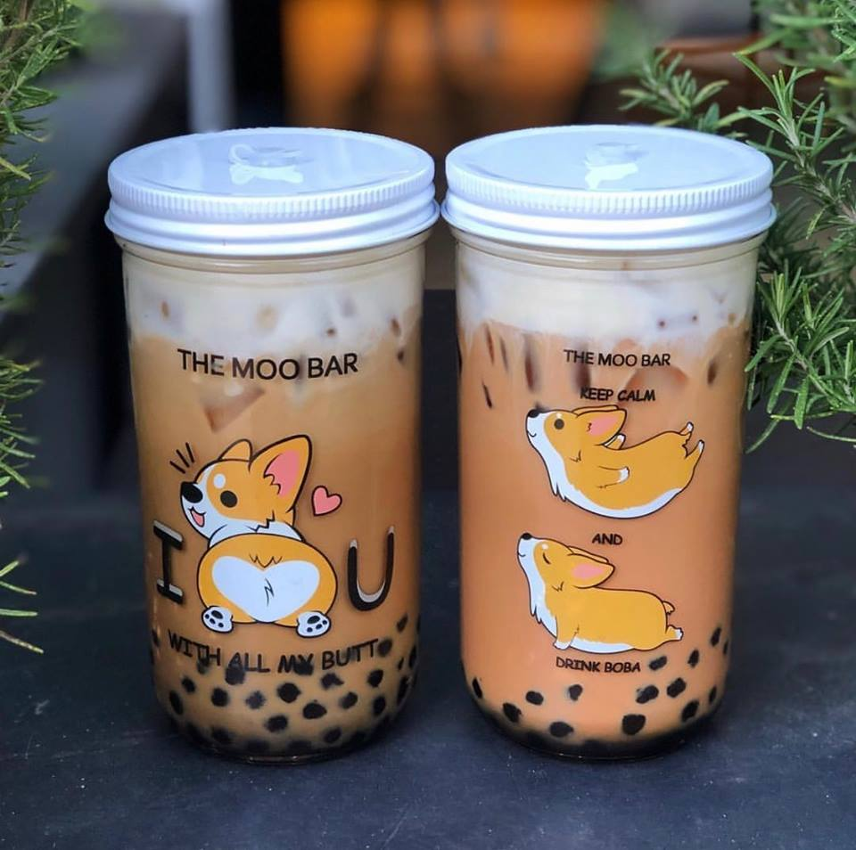 Wide mouth 22oz mason glass jar with plastic cap or tin lid milk boba tea glass cup smoothies jar with straw