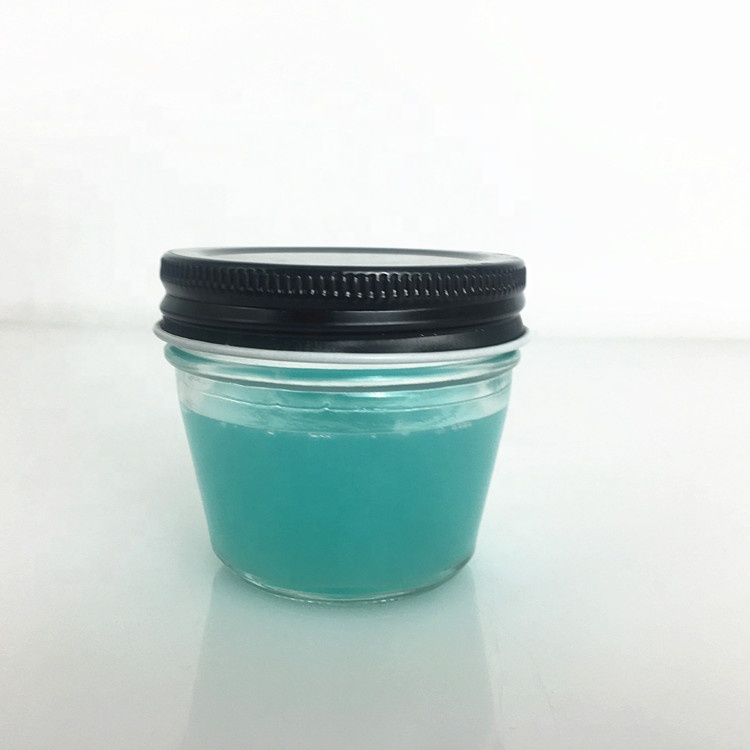Wide mouth 4oz tapered glass mason jar for cake dessert jam