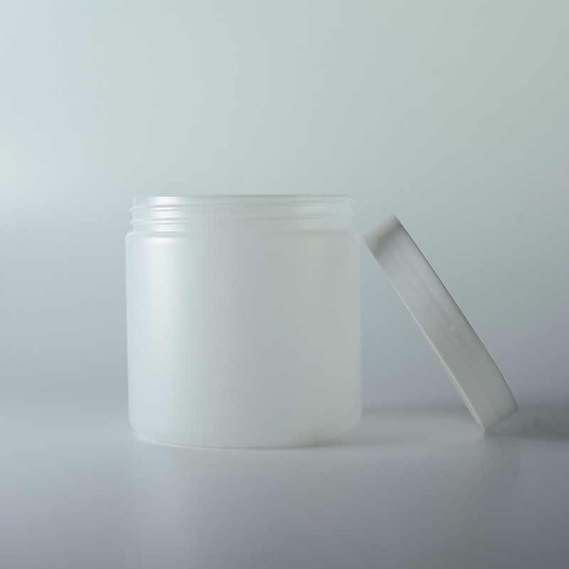 Wide mouth HDPE plastic jar container cosmetic packaging White With Lid cream lotion jar plastic jar