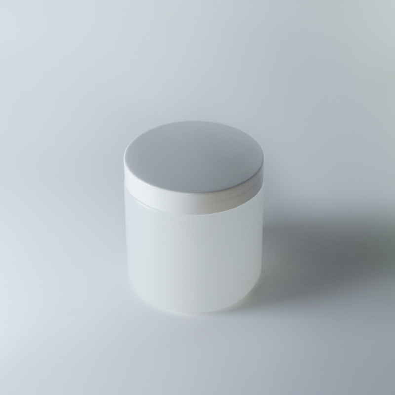 Wide mouth HDPE plastic jar container cosmetic packaging White With Lid cream lotion jar plastic jar