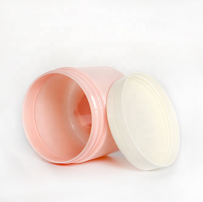 Wide mouth PET plastic jars for cosmetics 250ml 8oz body scrub container 4oz 120ml empty cosmetic cream jars