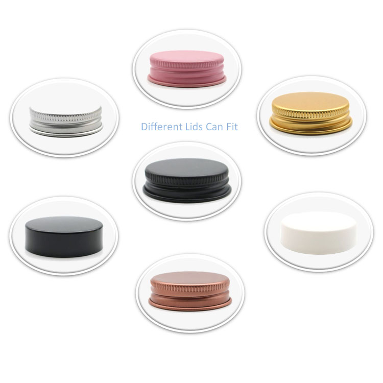 Wide mouth and straight walls 7-Milliliter Glass Jars with Lids