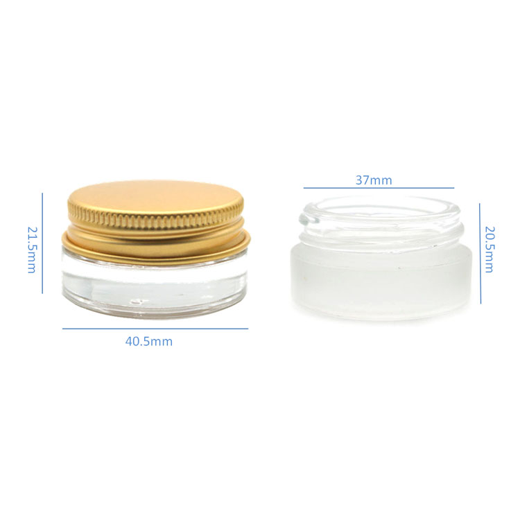 Wide mouth and straight walls 7-Milliliter Glass Jars with Lids