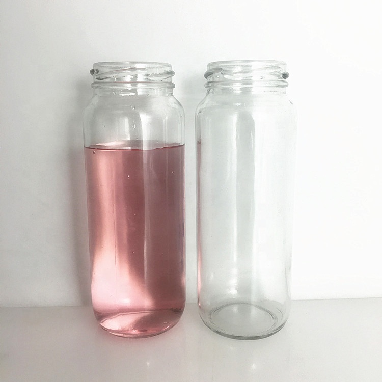 Wide mouth clear glass rani fruit juice bottle 250ml 8oz wholesale