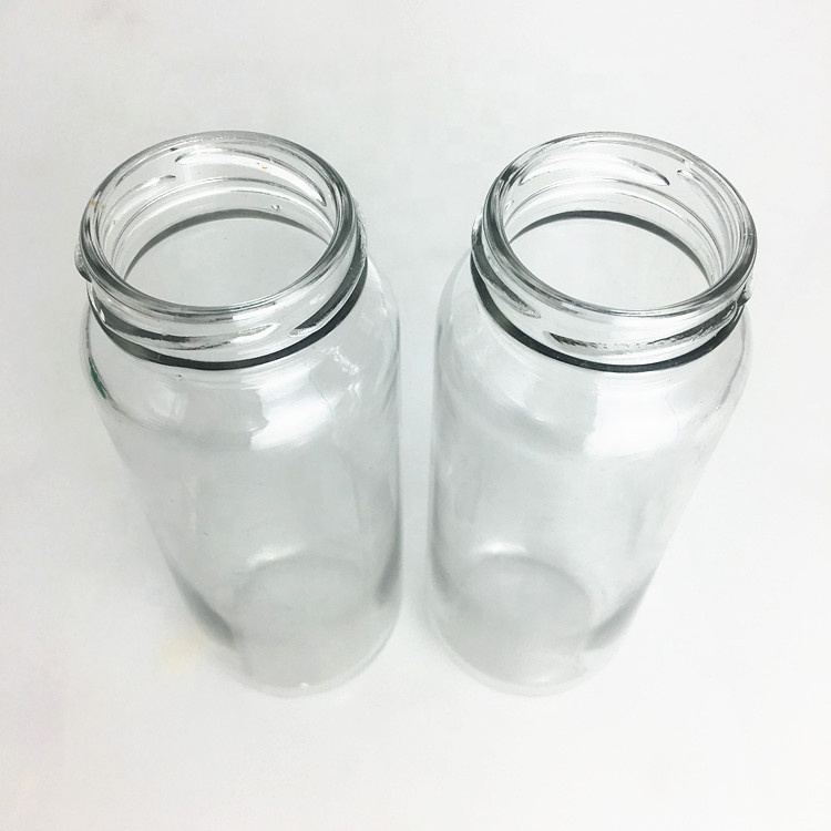 Wide mouth clear glass rani fruit juice bottle 250ml 8oz wholesale