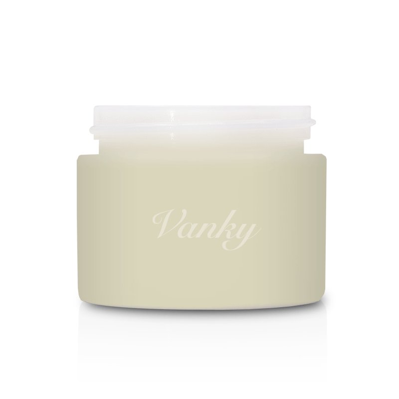 Wide mouth recycled eco-friendly Opal white glass cosmetic jar cream jar 15g 30g 50g 100g