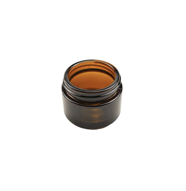 Wide mouth recycled eco-friendly face cream jar 15g 20g 30g 50g brown glass cosmetic jar