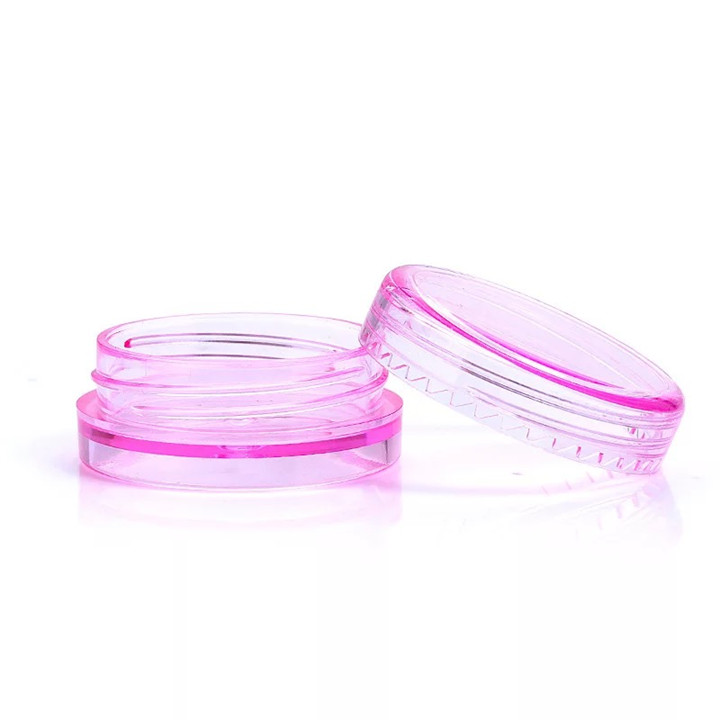 Wide mouth sample Plastic PET 2 3 5 gram jar cosmetic packaging cream container jar with plastic lid cheap sale