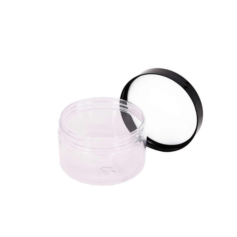 Wide neck food jar petjar mouth glass plastic PET mason jars with lids