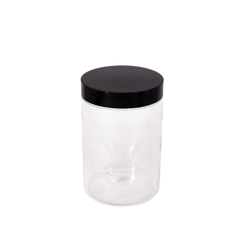 Wide neck food jar petjar mouth glass plastic PET mason jars with lids