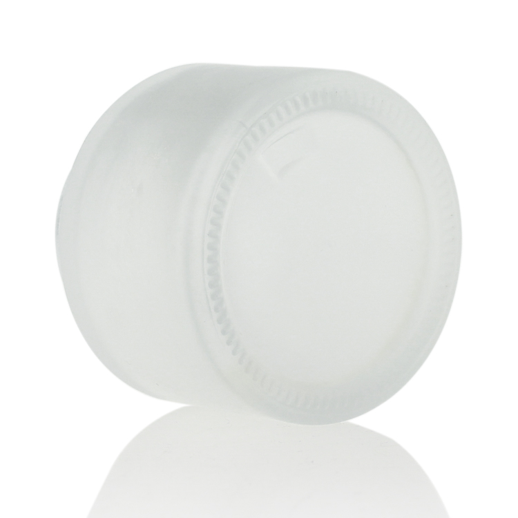Widely Use Cosmetic Packaging Containers Frosted Glass Body Cream Jar With Golden Lid