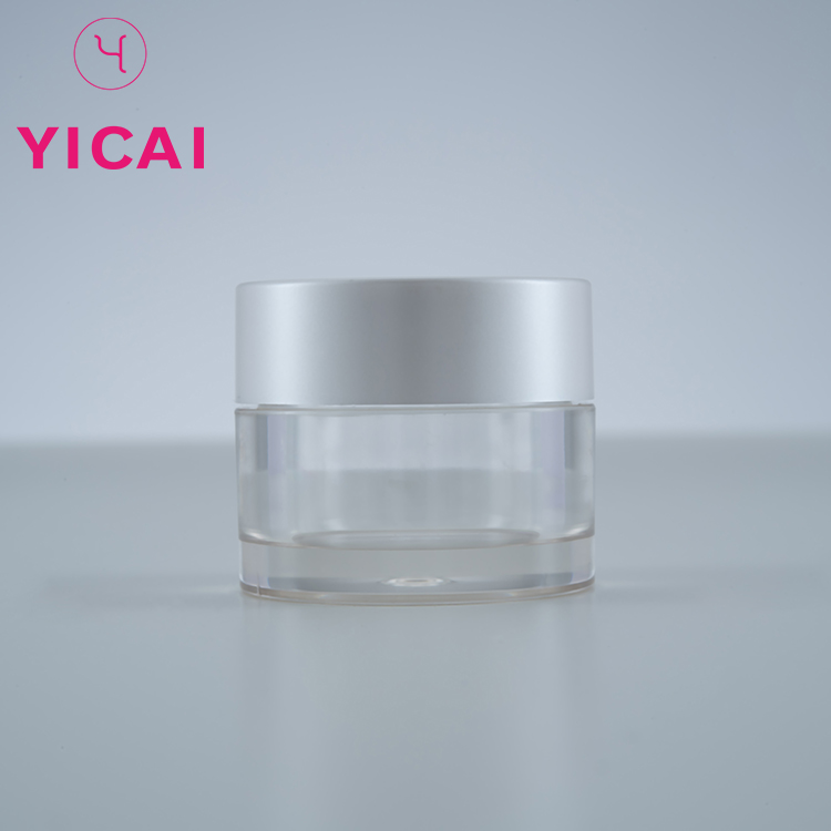 Widely Used 50g Cube Cosmetic Small Capacity Plastic Clear Jar