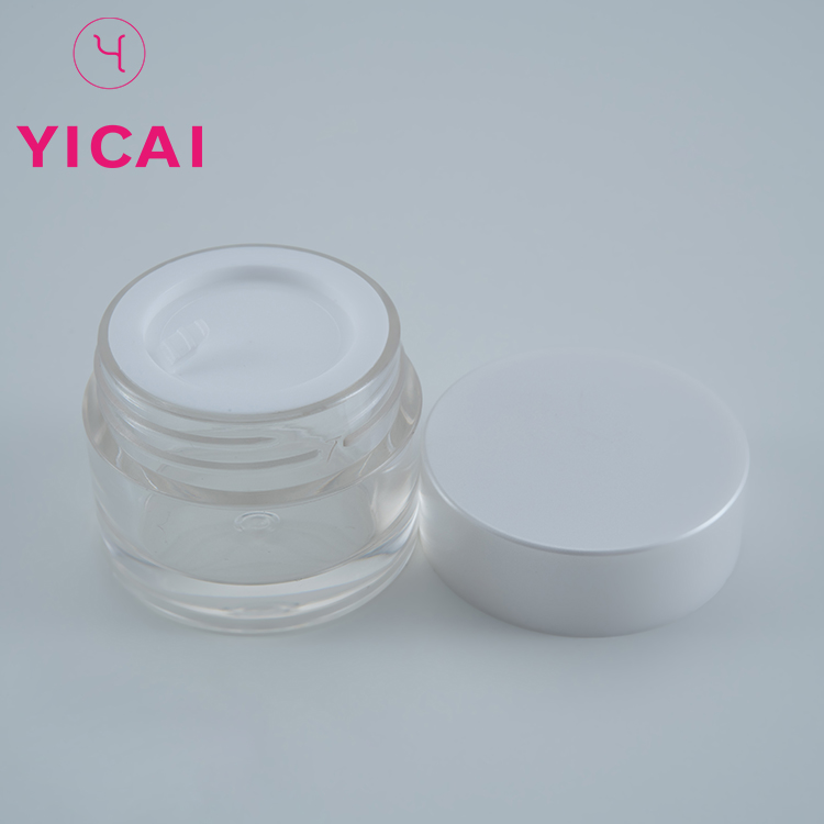 Widely Used 50g Cube Cosmetic Small Capacity Plastic Clear Jar
