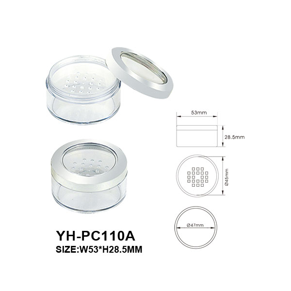 Windowed cap 10g stackable cosmetic jars