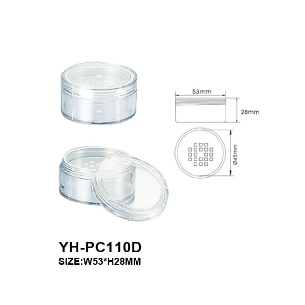 Windowed cap 10g stackable cosmetic jars