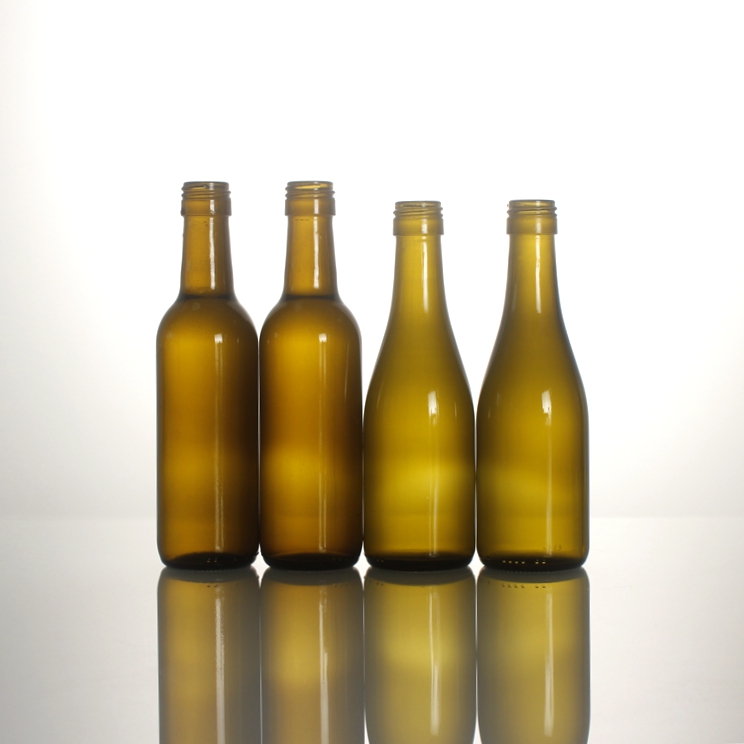 Wine Glass Bottle Custom 187ml Dark Green Standard High Quality Burgundy Cork Round 750ml Flint Liquorpac 23226pcs Ax-132bk 880g