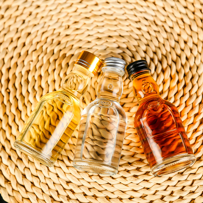 Wine Taste Bottle 30ml 50ml Small Glass Bottle With Caps
