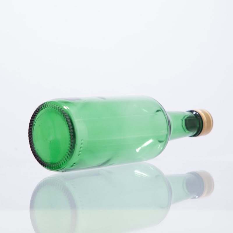 Wine glass bottle 355ml 12oz glass sake bottle green soju