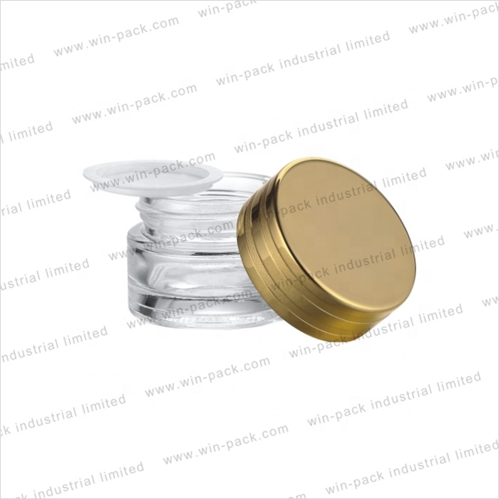Winpack Aluminum Caps Skincare Cream Glass Jar 15g 30g 50g in Factory Price