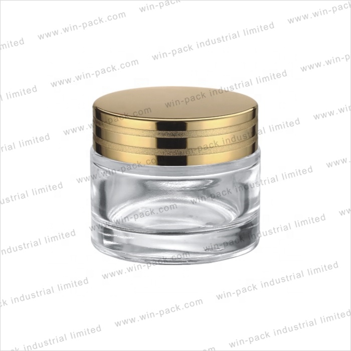 Winpack Aluminum Caps Skincare Cream Glass Jar 15g 30g 50g in Factory Price